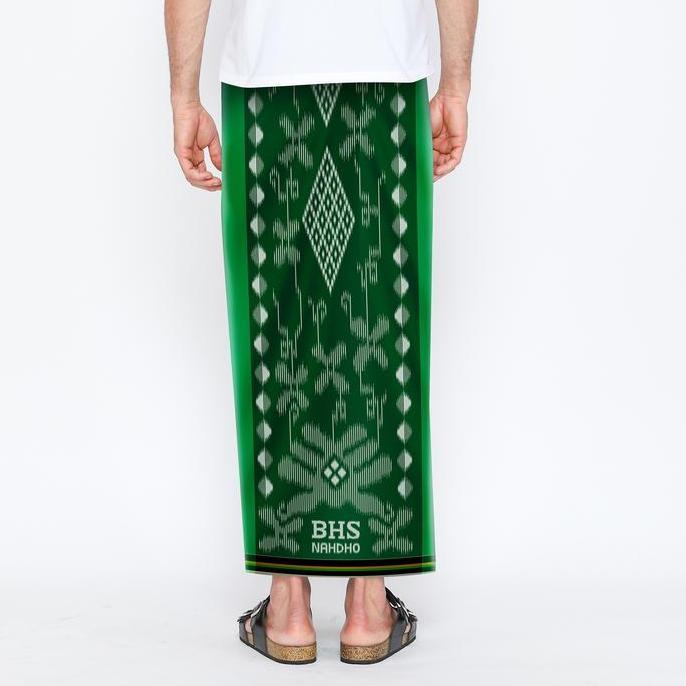 Sarung BHS Cosmo Nahdho Silver Warna Polos Hijau (TERBAIK) (TERBARU) (TERMURAH)