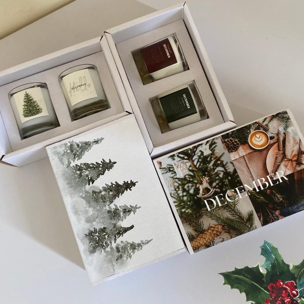 Hampers Natal 2 Lilin Aromaterapi Christmas Candle Gift Set | Kado Natal | Hadiah Natal Madame Berdi