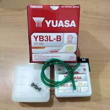YUASA YB3L-B 12v/3ah aki kering sepeda motor original