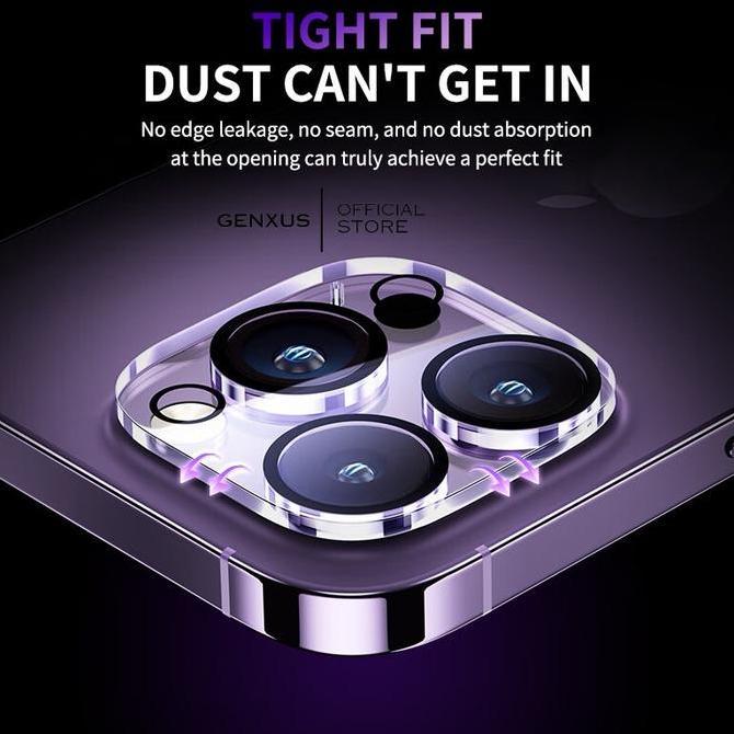 Glassskin- Genxus Camera Lens Clear Protector Camera Bening Tempered Glass Anti Gores Kamera For Iph