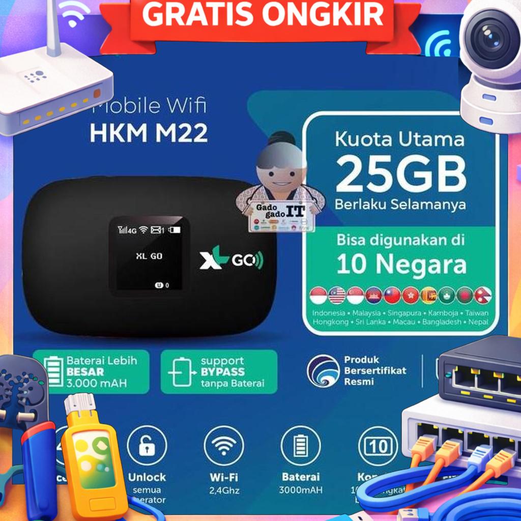 Mifi Router Movimax Mv003 Speed 4G Lte Xl Go Bundling Xl 25Gb 6 Bulan