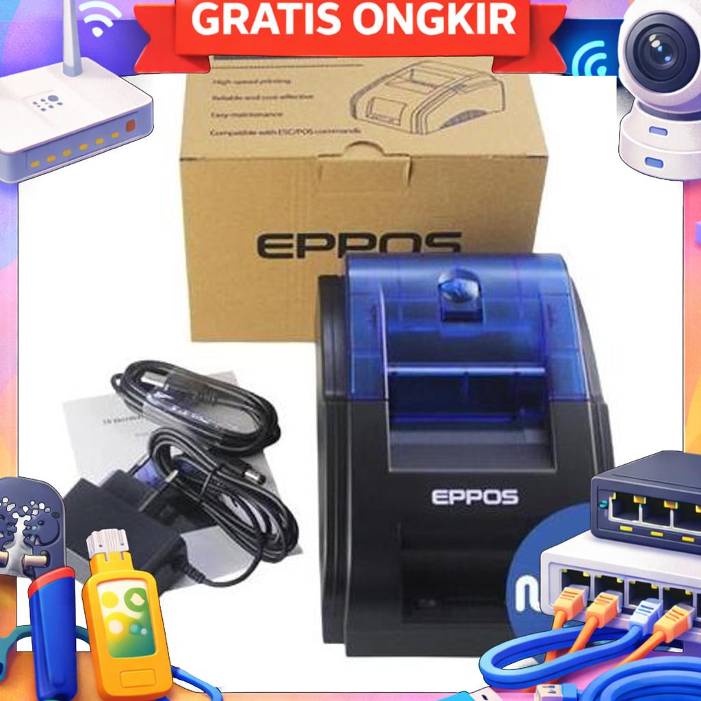 Printer Thermal Bluetooth Dan Usb Adaptor 58Mm Cetak Struk Dan Nota Pulsa Rumah Makan