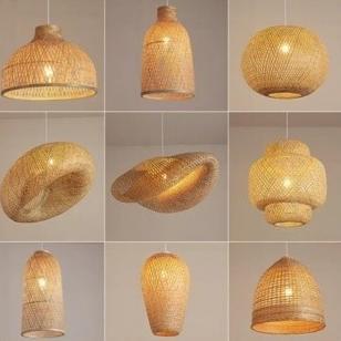 Hiasan Lampu Gantung / Kap Lampu Anyaman All Varian / Lampion Gantung