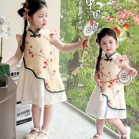 Dress Hanfu Anak 2 - 8 tahun Baju Imlek Cheongsam CNY Anak Perempuan RENATA