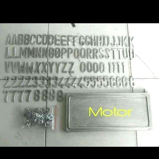 mall huruf angka plat nomor