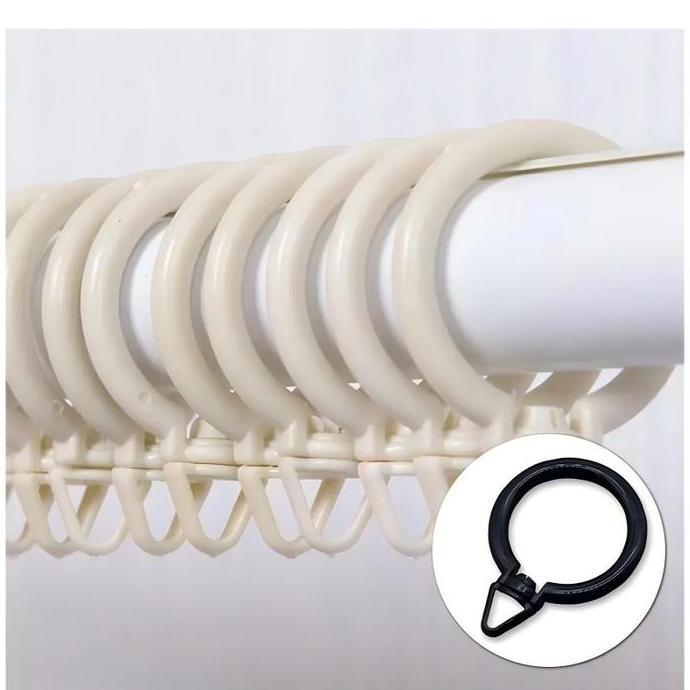 50pcs/set Gorden Ring Hordeng Ring Gantungan Gorden Jendela Ring Bulat Hordeng