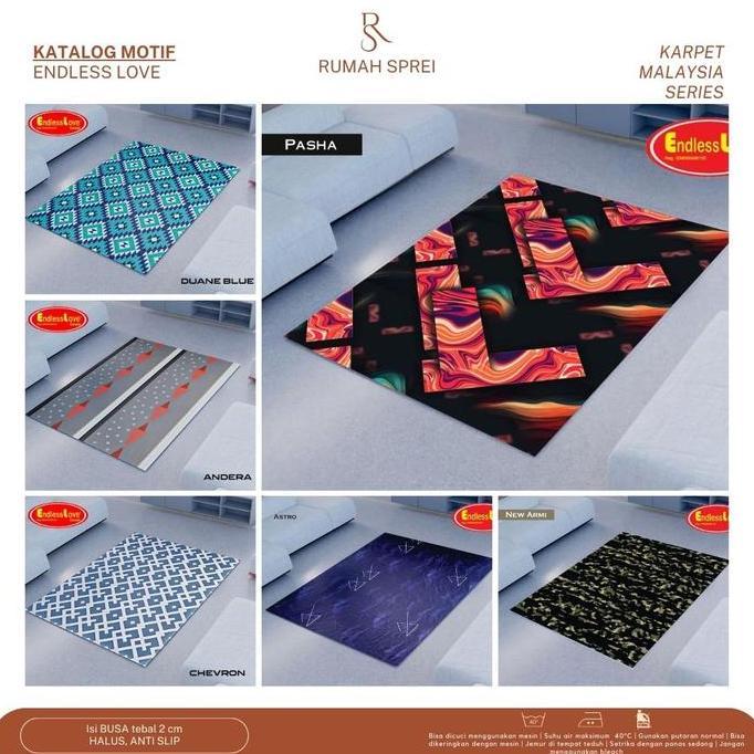 KARPET BUSA MALAYSIA - ENDLESS LOVE - BESAR - 150 x 190