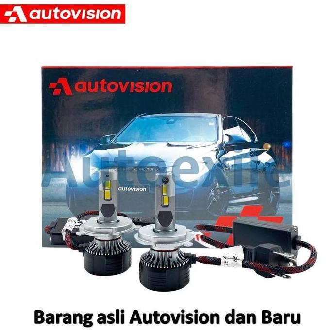 Autovision Carbon LX LED Headlight H4 12V Putih Hangat 4700K Warm White Lampu Depan Mobil High Beam 