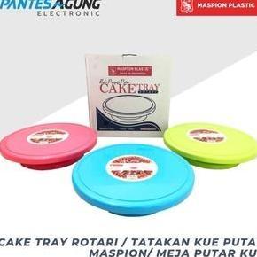 CAKE TRAY ROTARI / TATAKAN KUE PUTAR MASPION/ MEJA PUTAR KUE