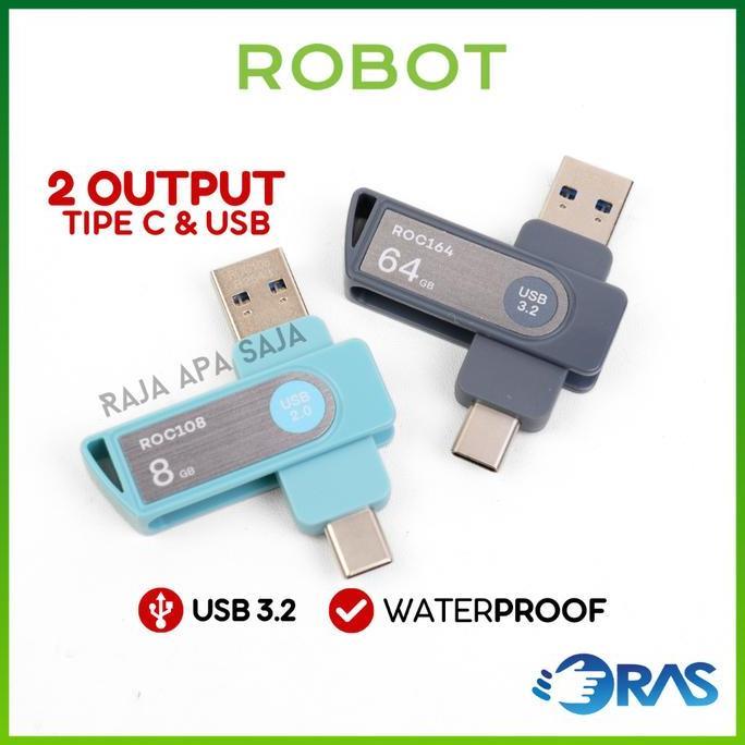 Flashdisk OTG USB Tipe C 2in1 Dual Output 64GB 32GB 16GB 8GB Flash Drive Disk Flesdis Flasdis FD Kom