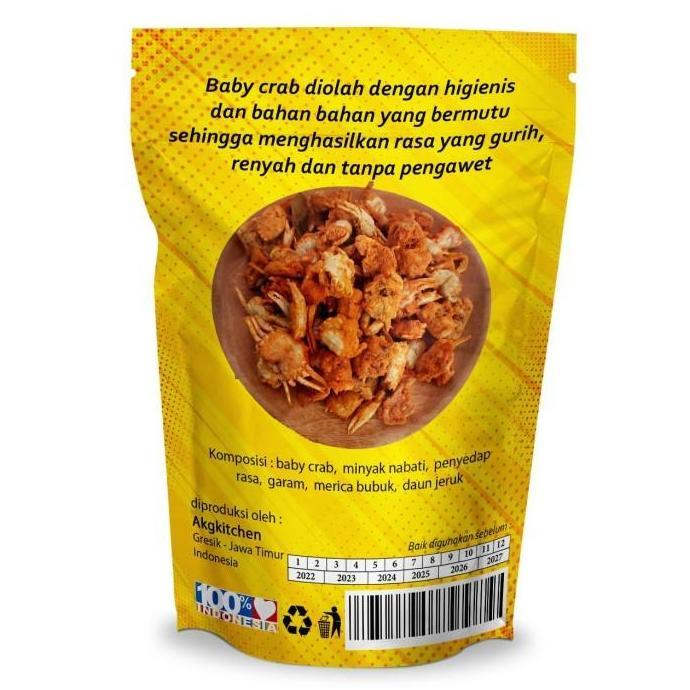 Thebest- CRABY KRIPS 100gr - MAKANAN SNACK BABY CRAB CRISPY BABYCRAB KILOAN