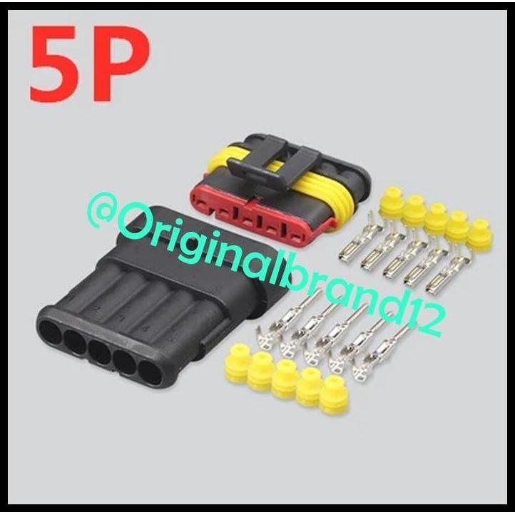 TERLARIS SOKET WATERPROOF ANTI AIR 1PIN 2PIN 3PIN 4PIN 5PIN 6PIN SOKET 1-6 PIN 