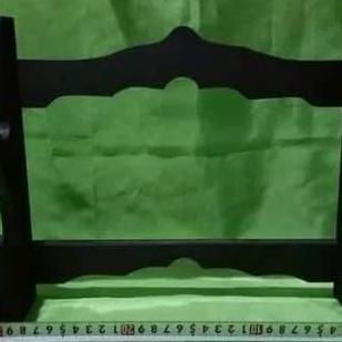 Dudukan Standing Tempat Pedang Samurai Katana 2 Tingkat Dinding Hitam (TERBAIK) (TERBARU) (TERMURAH)