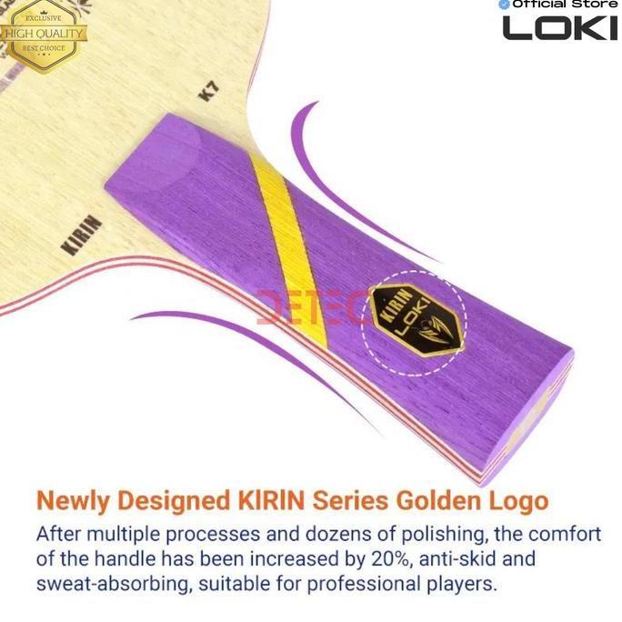 LOKI KIRIN K7 Blade Pingpong - Tenis Meja Kayu Raket (TERBAIK) (TERBARU) (TERMURAH)