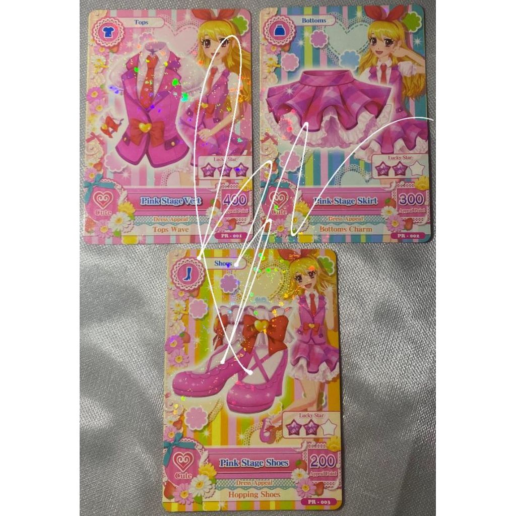 Kartu Aikatsu Card Indonesia Pink Stage Promotion Set Ichigo Hoshimiya Ichigo Asli