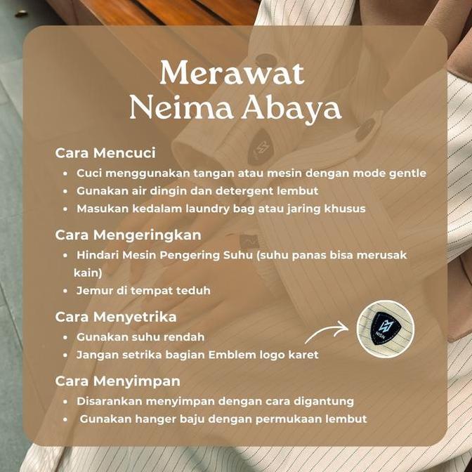 Sale Neima Strip Abaya Material Semi Wool Premium Desain By Nisin Hijab Official