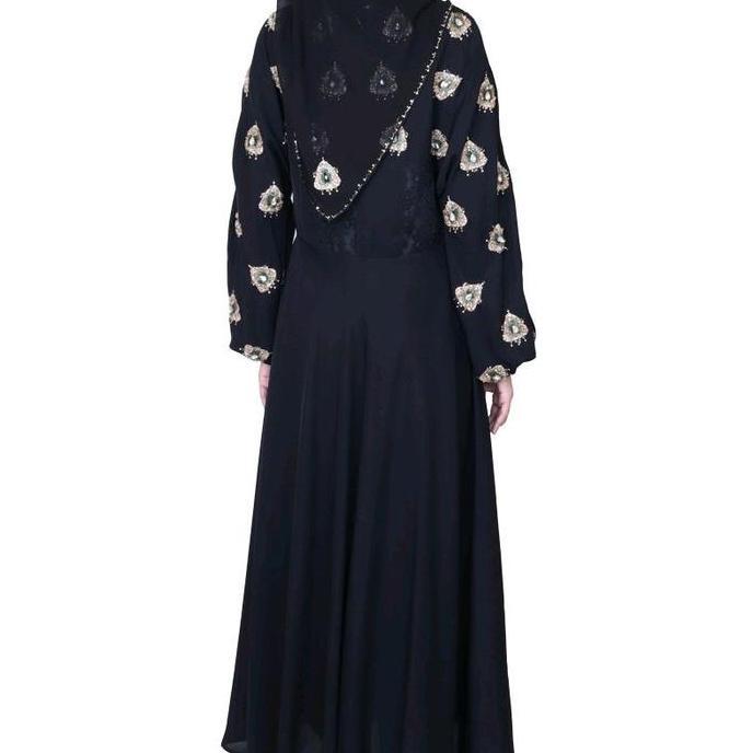 Sale [Pola Besar] A795 - Abaya Hikmat Fashion Original Set Hijab
