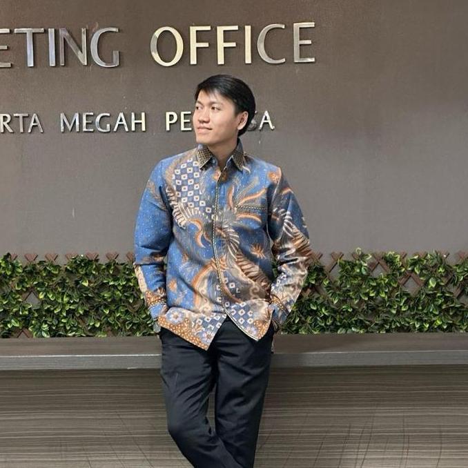 Grosir Kemeja Batik Pria Exclusive Panjang Bahan Dobby Semi Sutra Premium - Full Jahitan Smok Bordir