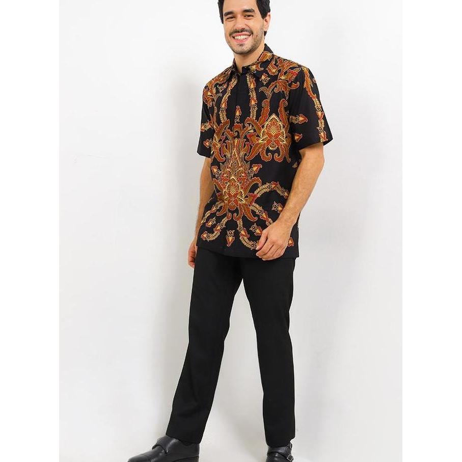Sale Danar Hadi - Kemeja Batik Pe Sekar Pergola - 2Skpg.78.0724 - Hitam