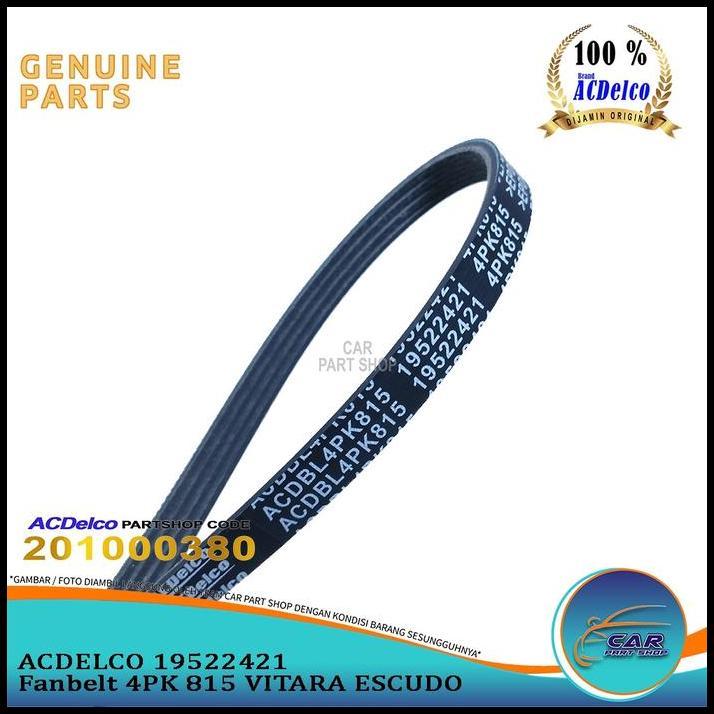 TERMURAH FANBELT V BELT FAN BELT 4PK 815 VITARA ESCUDO AC DELCO 