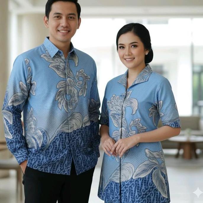 Grosir Batik Atasan Pria Wanita Katun Solo Full Puring Trikot
