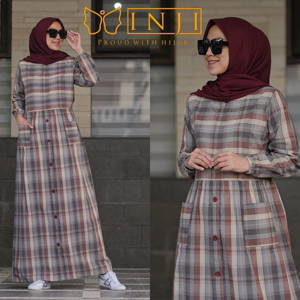 inji dress original Terbatas