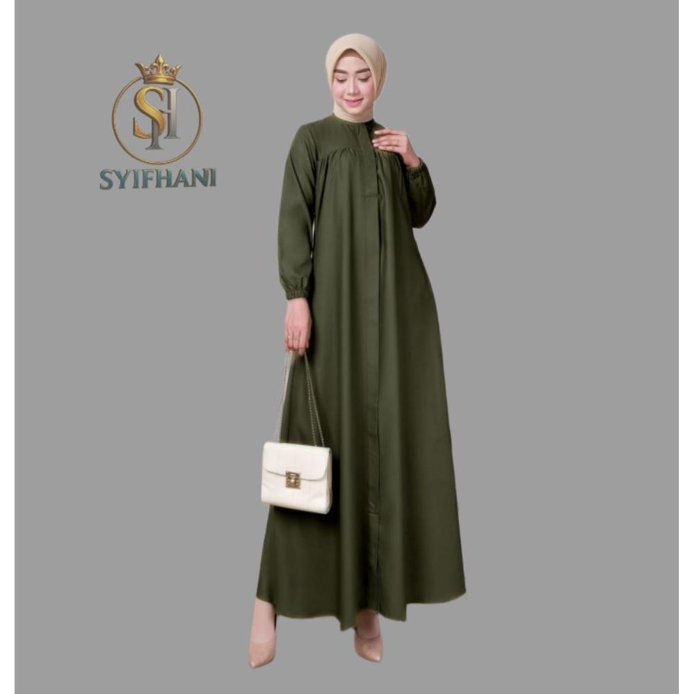 Syifhani - Gamis Polos Naura Bahan Toyobo Jahitan Yg Rapi Banyak Variasi Warna Menarik Terbatas