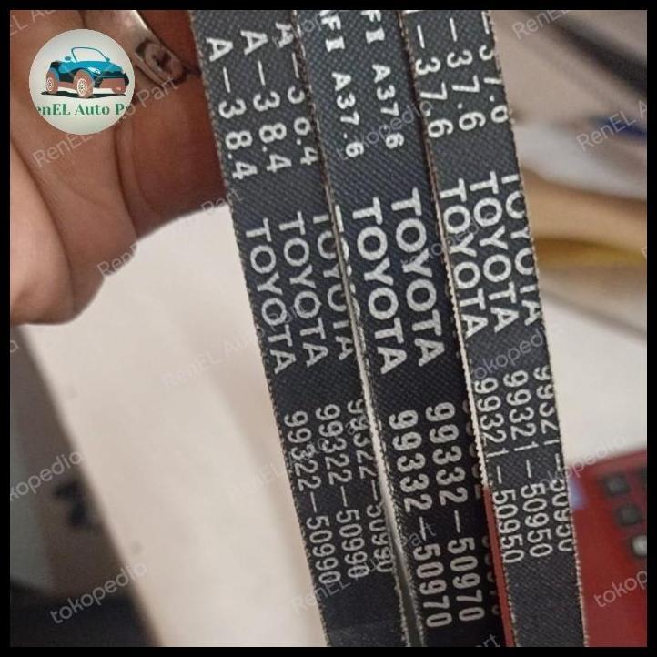 DISKON FAN BELT TALI KIPAS SET TOYOTA KIJANG SUPER GRAND 1500CC ORIGINAL