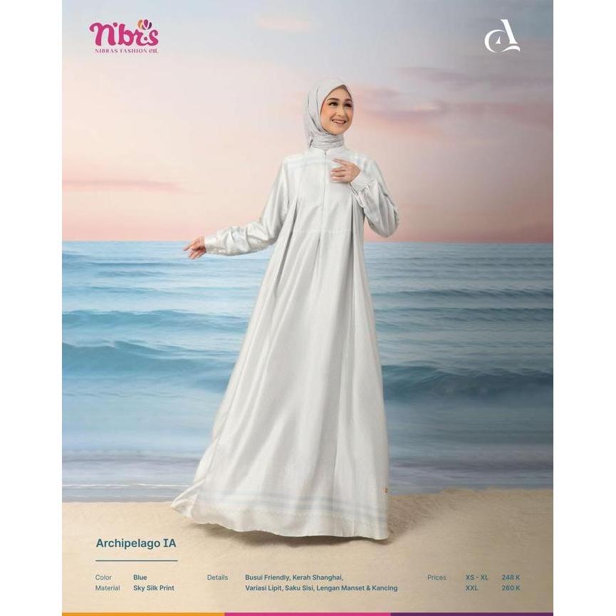 Sale Gamis Nibras Archipelago 1A / Gamis Nibras Ori Branded Terbaru /Baju Gamis Nibras