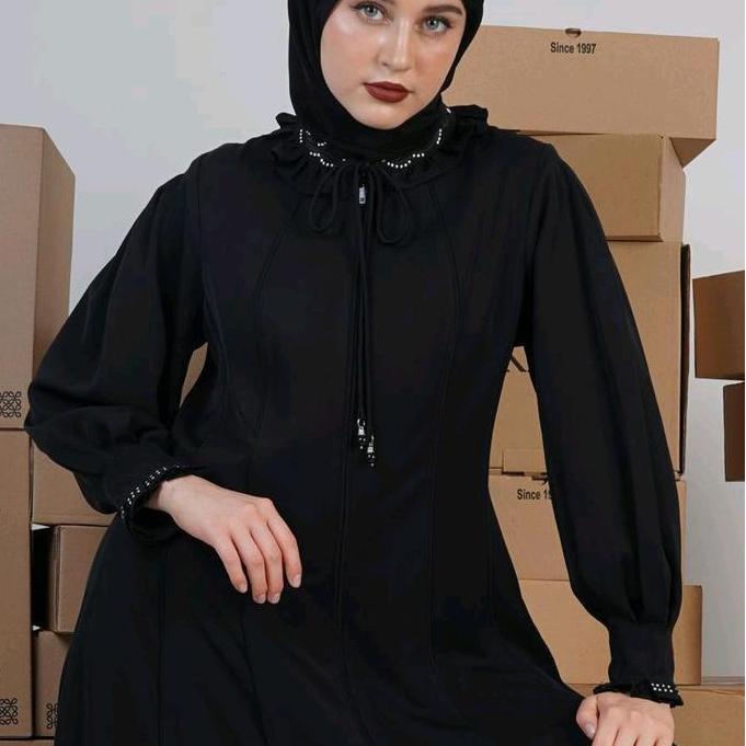 Sale [New] A202568 - Abaya Hikmat Fashion Original Set Hijab