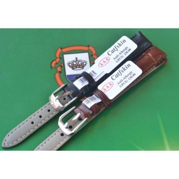 STRAP TALI JAM TANGAN KULIT CATFSKIN SIZE 12 MM