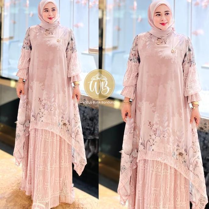 (BEST SELLER) WIDYA BUTIK BANDUNG - BAJU DRESS WANITA CASUAL AISYAH DRESS TERBARU - AISYAH PINK, ALL