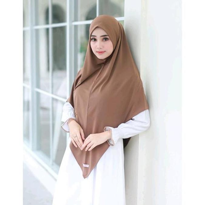 (BEST SELLER) Jilbab khimar Kayla XL bahan jersey hyget ekonomis murah Kerudung Muslim Hijab Instan 