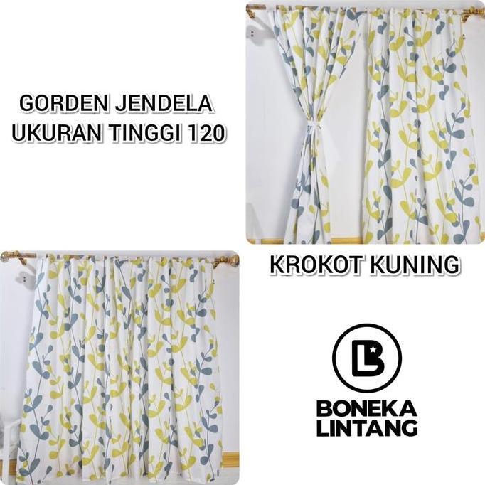 Promo Gorden Jendela Pendek - Korden Jendela Kamar - Hordeng Jendela Minimalis Kain Katun Cod