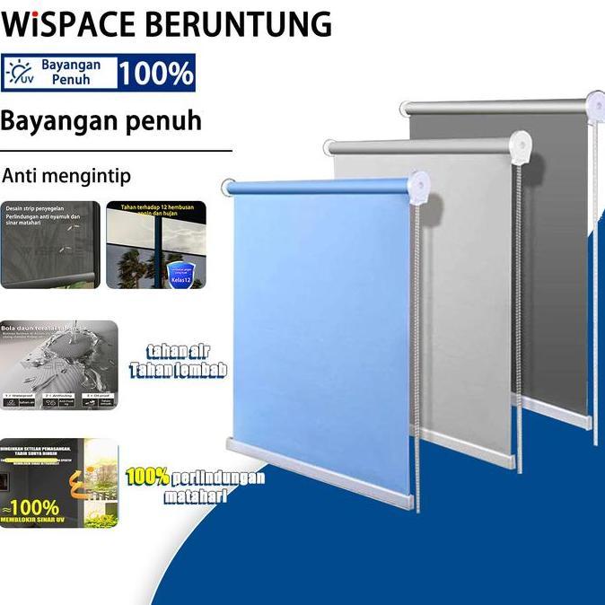 Promo Tirai Gorden Tirai Kantor Tarik Roller Blind Tirai Jendela Aesthetic Gorden Tarik Tirai Roller