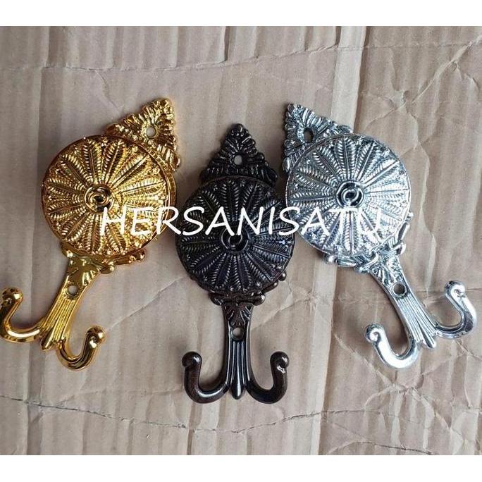 Promo Hersanisatu Hook Melati Simbori  Penahan Tali Gorden Plastik Dipasang Di Dinding Anti Selip Ma