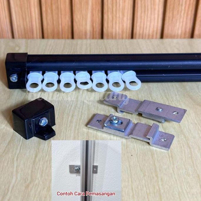 Promo Rel Gorden Plafond - Rel Hordeng Plafon Atas - Batang Gorden Nempel Plafon - Rel Alkan Plavon 