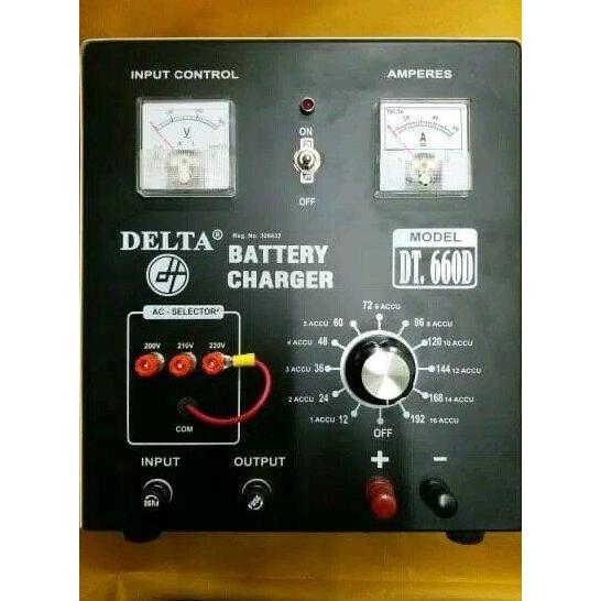 Battery Charger Charger Aki 60A Merk Delta DT660D Bisa Charger Banyak AKI