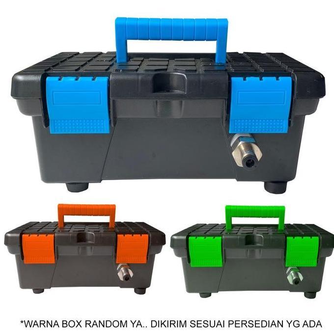 Paket Set Alat Mesin Pompa Box Mini untuk Cuci Motor Mobil AC Portable air car Selang Steam