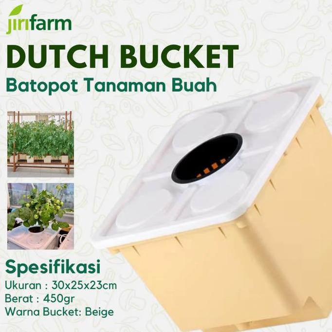 JIRIFARM - Dutch Bucket / Bato Bucket Hidroponik Original