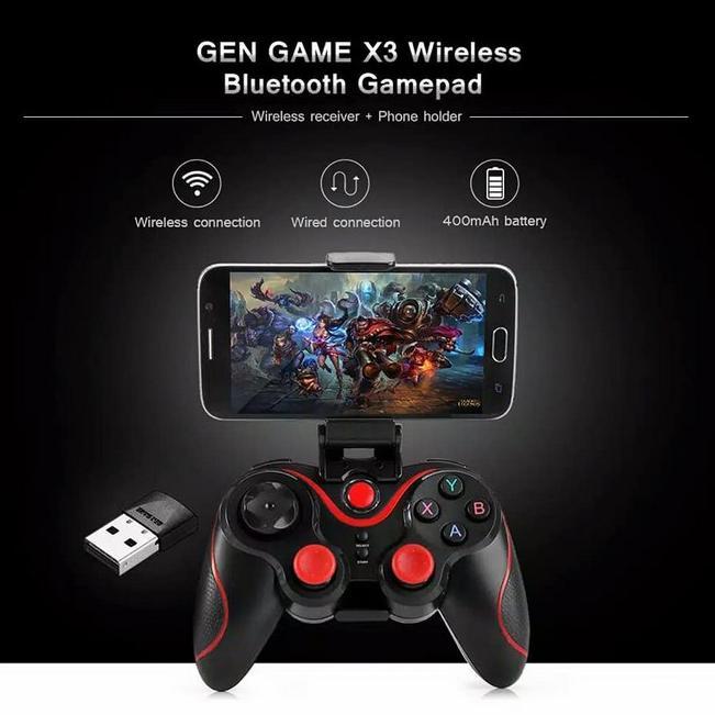 X3 Wireless Controller X3 Gamepad Joystick Bluetooth Plus Holder HP Gamepad Controller Gamepad X3 Ga