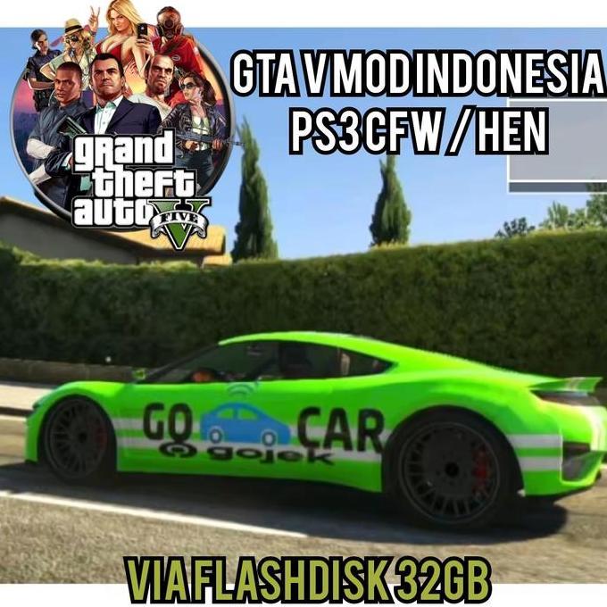 FLASHDISK 32GB GTA 5 MOD INDONESIA PS3 HEN & CFW