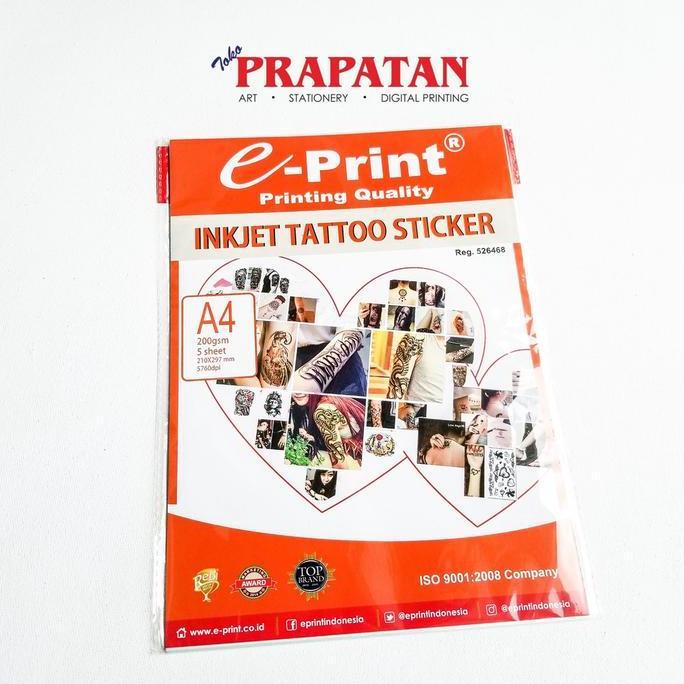 E-Print Inkjet Tattoo Sticker A4 200Gsm