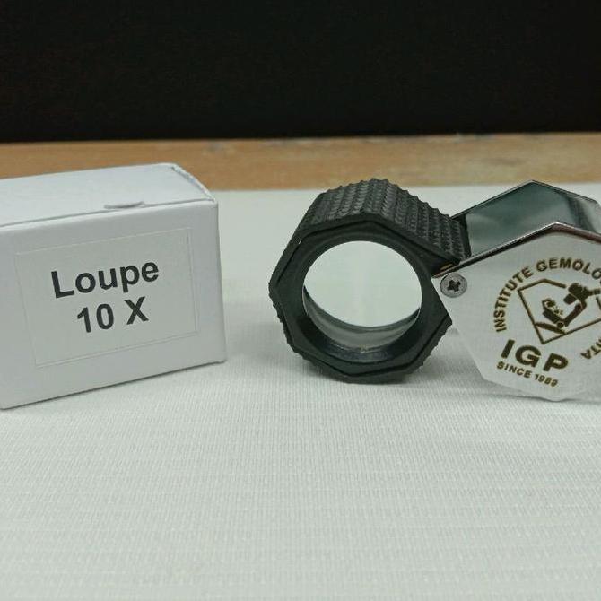 TERBARU Loupe 10x Triplet, loupe Pembesaran 10x