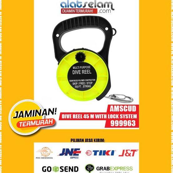 AmScuD Dive Reel with Locking System 45meter/150feet 999963 / Tali