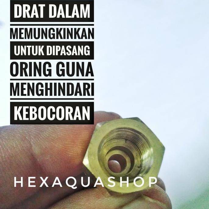 Sefline- Converter Tabung Apar 1Kg - Nepel - Untuk Untuk Co2 Diy Cisod