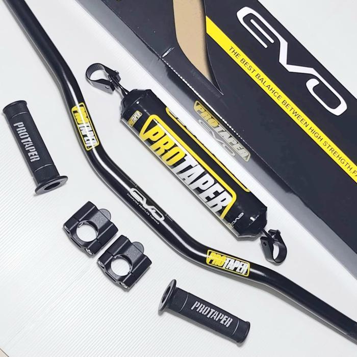 Paket 3In1 Stang / Stir Fatbar Protaper Evo Low Set Raiser + Busa Palang Stang + Handgrip Protaper H