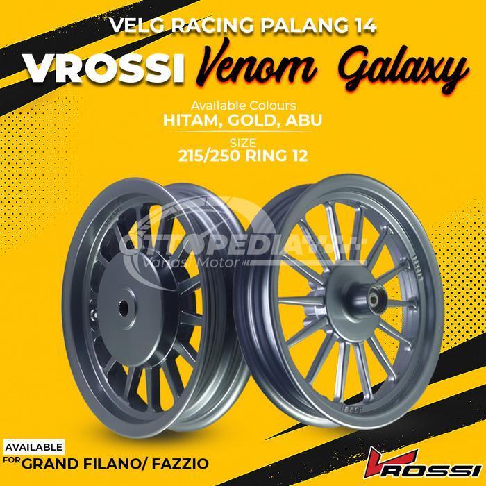 Velg Vrossi Galaxy Pnp Grand Filano Fazzio Freego Ring 12 Lebar 215/250 Model Daytona Original Dan T