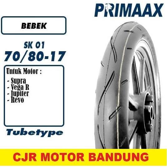 Ban Primaax Sk01 50/90 60/80 70/80 Ring 17 Ban Donat Ban Cacing Motor Drag, Bebek R17 Kecil, Supra, 