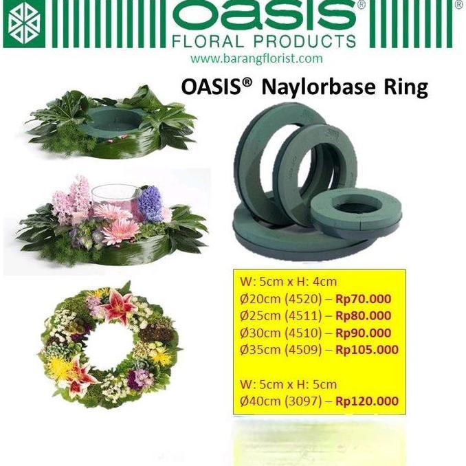 OASIS Nyalorbase Ring, busa bunga bulat, florist aksesoris ICA